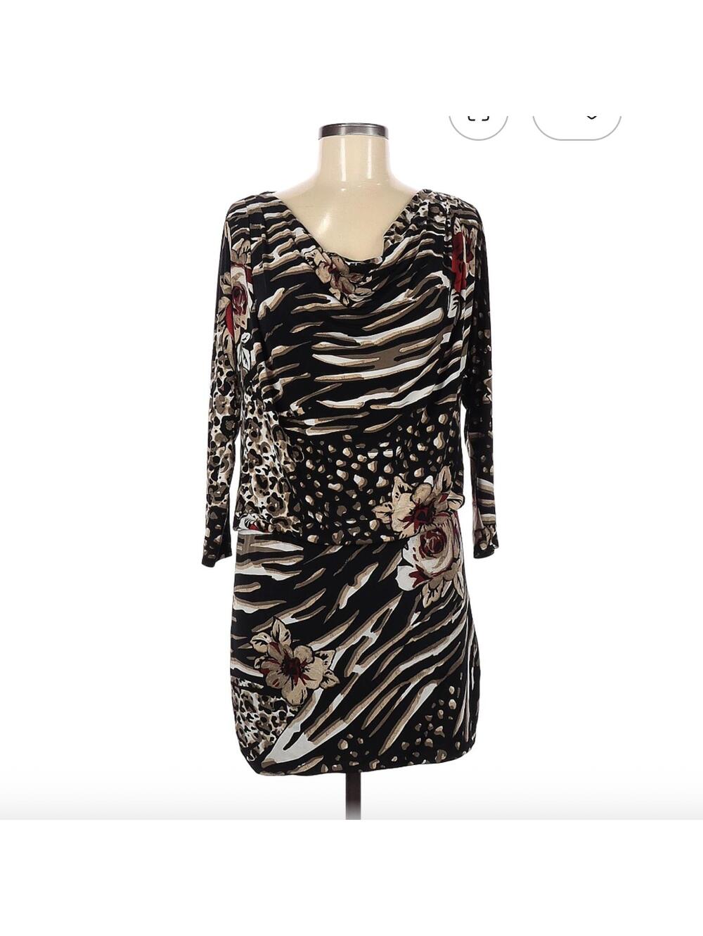 Cache Size M Casual Animal Print Dress